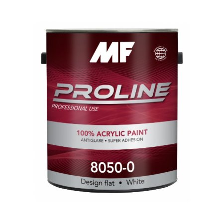 MF Paints Proline 8050 Base 1 0,927л 100% акриловая матовая латексная краска для внутренних и наружных работ